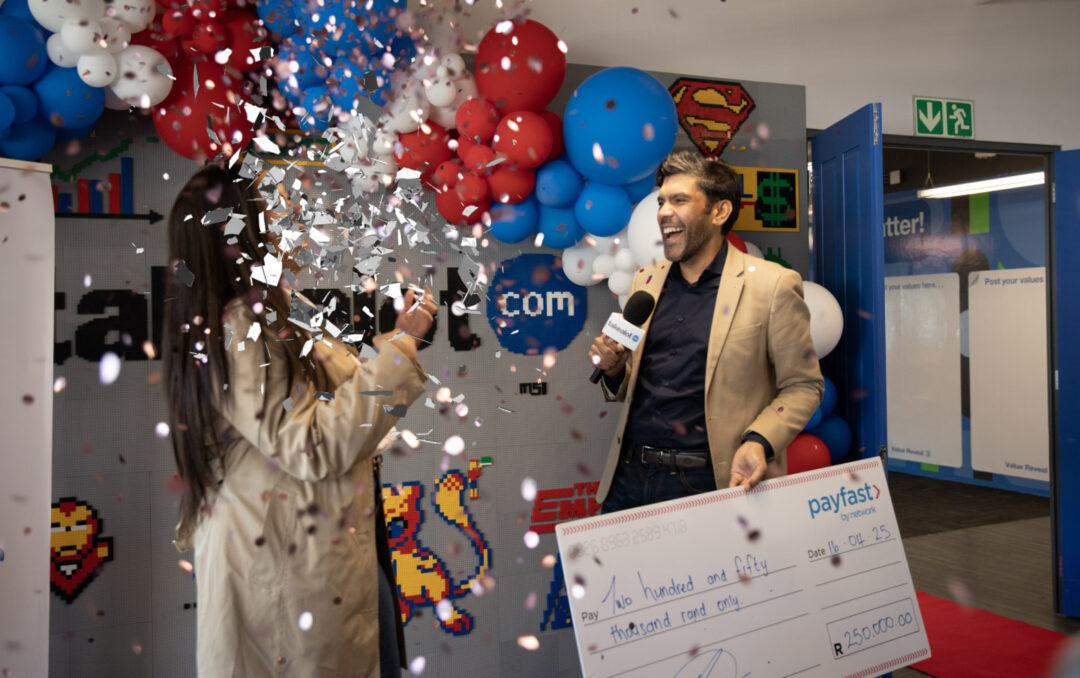 Pay with Payfast campaign prize hand over