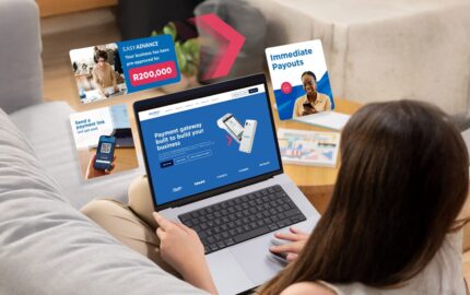 Payfast website with different features - immediate payouts, Easy Advance and payment request link