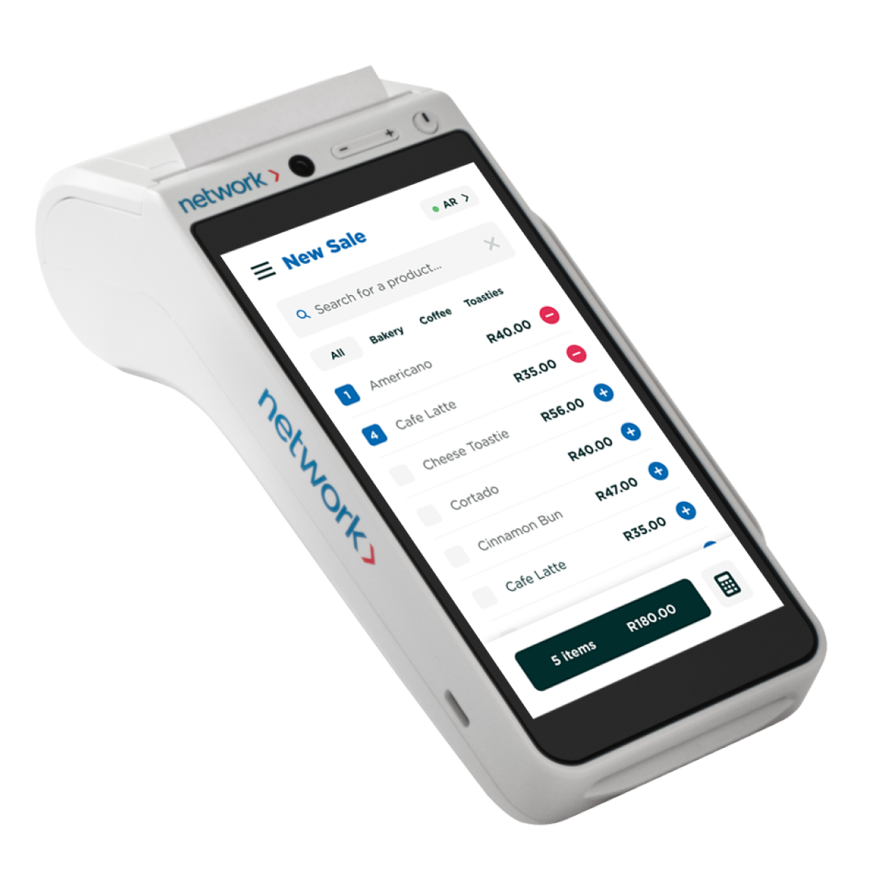 dashboard on the payfast printer card machine