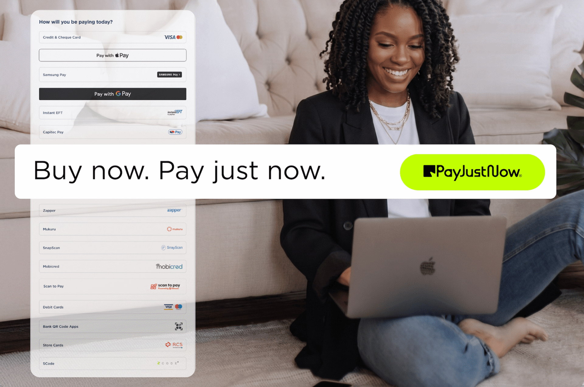 PayJustNow on Payfast by Network ecommerce payment page